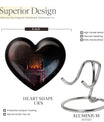 10-inch Heart Tarot Cremation Dad Urn 