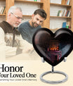 10-inch Heart Tarot Cremation Dad Urn 