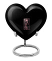 10-inch Tarot urn for ashes in abstract heart design, includes personalization and velvet pouch