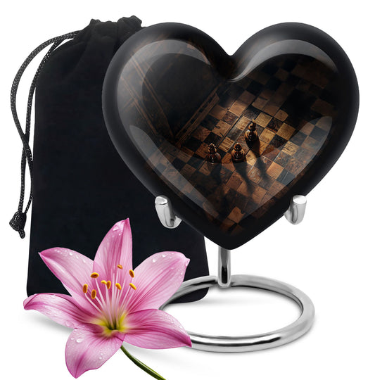 heart-shaped Chess Urn