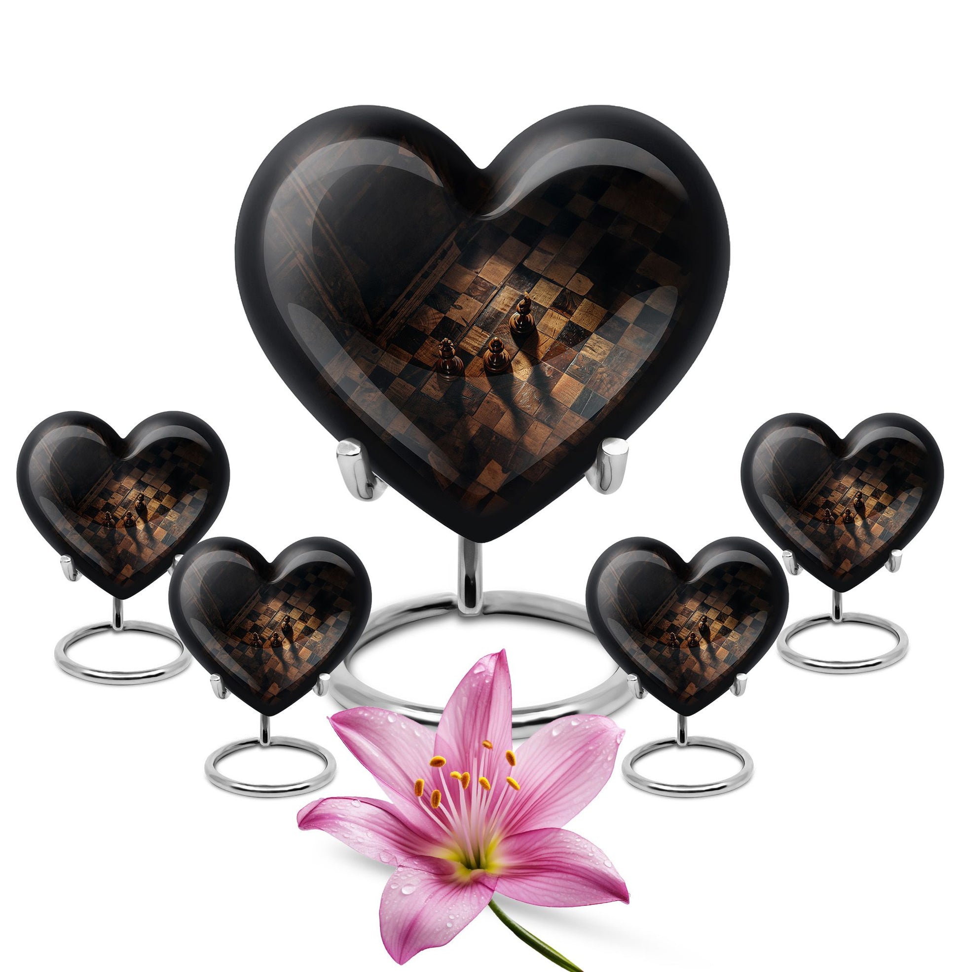 heart-shaped Chess Urn