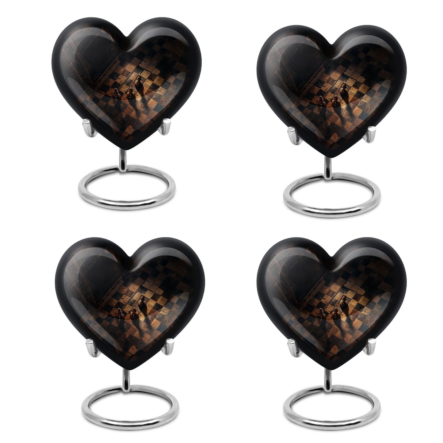 heart-shaped Chess Urn