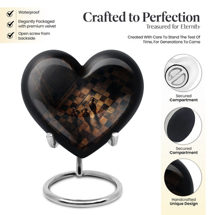heart-shaped Chess Urn