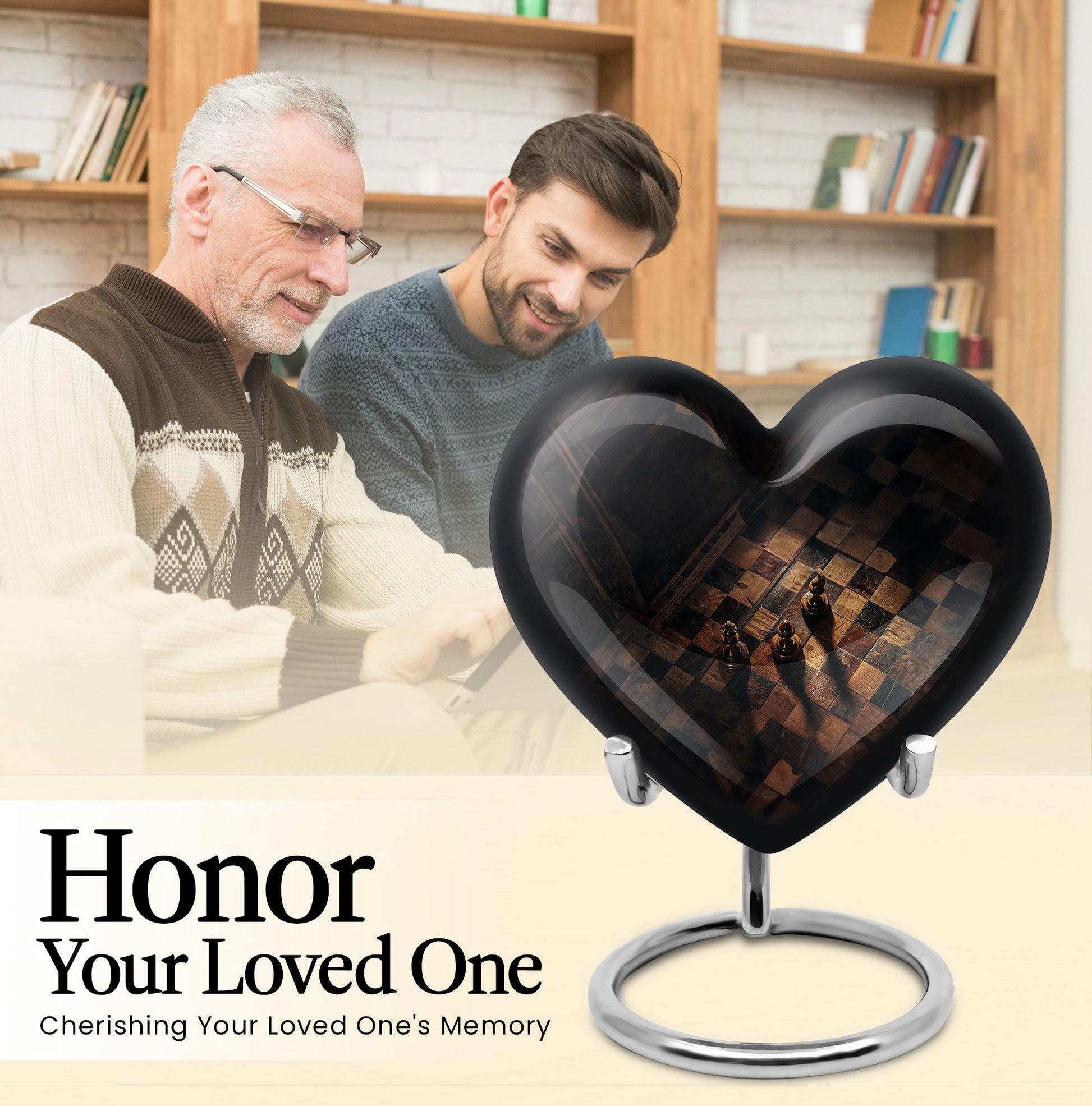 heart-shaped Chess Urn