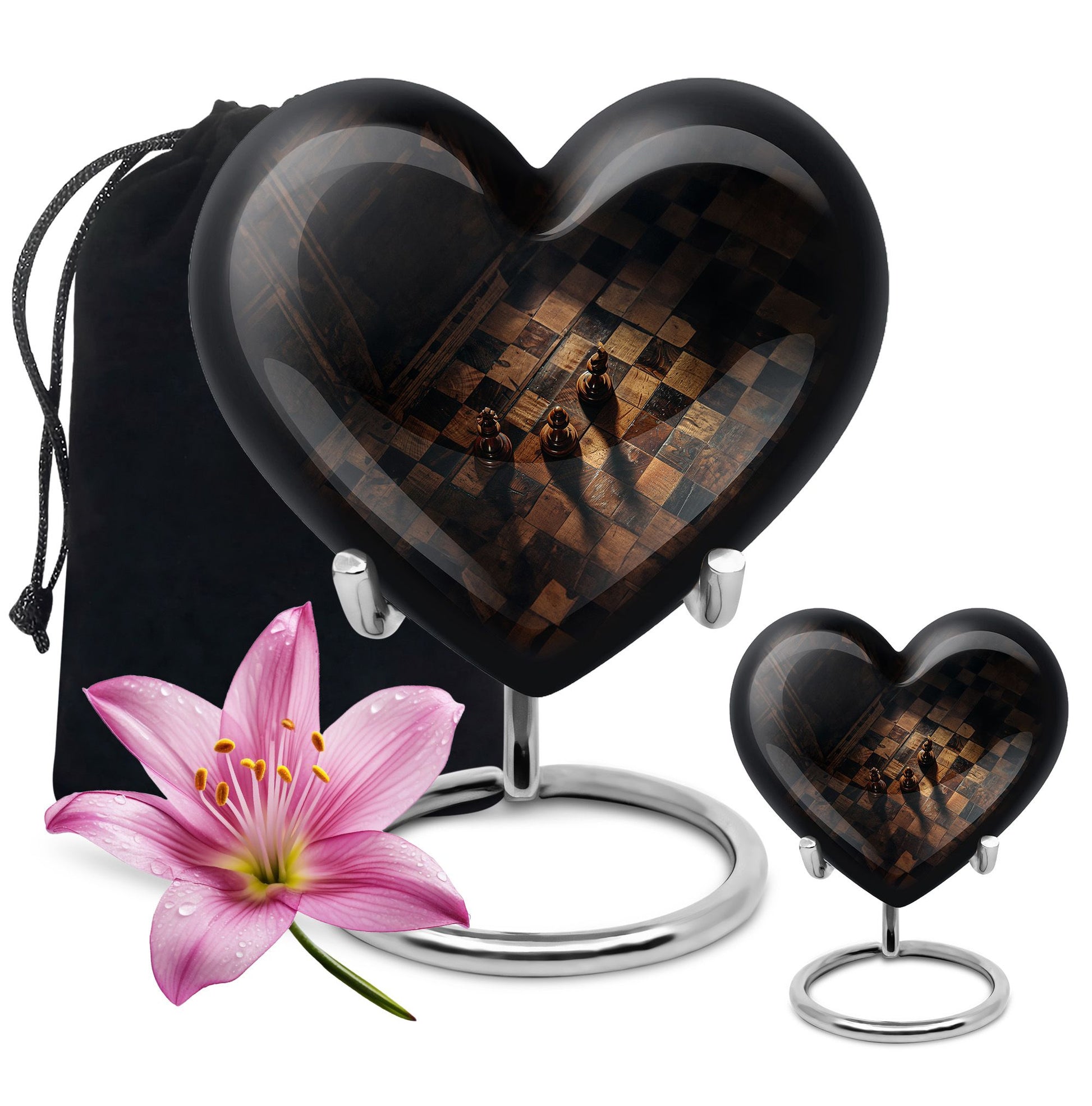 heart-shaped Chess Urn
