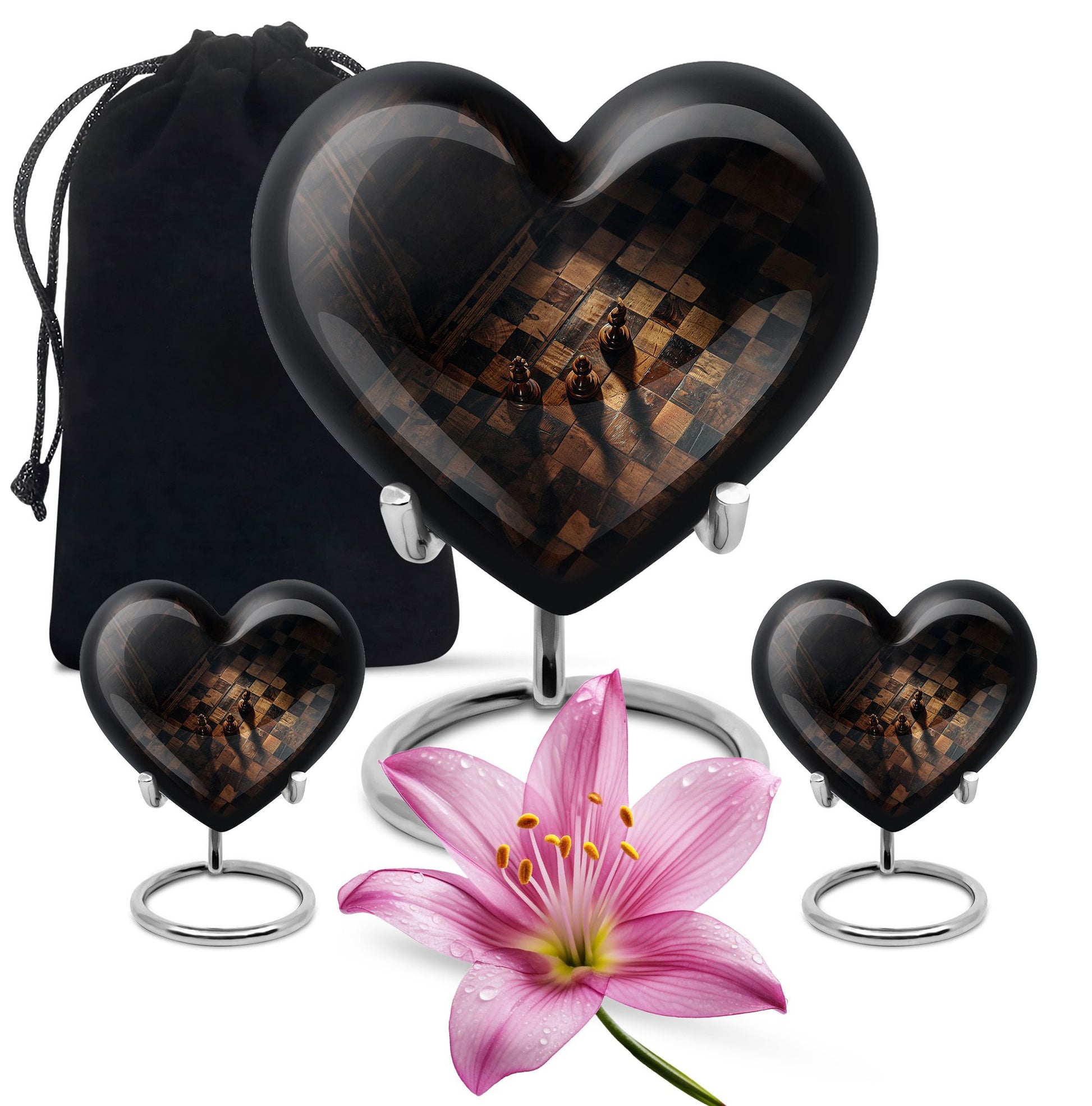 heart-shaped Chess Urn