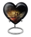 10-inch Heart shaped Chess Urn, 