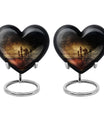 10-inch Heart shaped Chess Urn, 