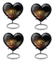 10-inch Heart shaped Chess Urn, 
