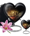 10-inch Heart shaped Chess Urn, 