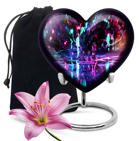 Chess Heart Memorial urn
