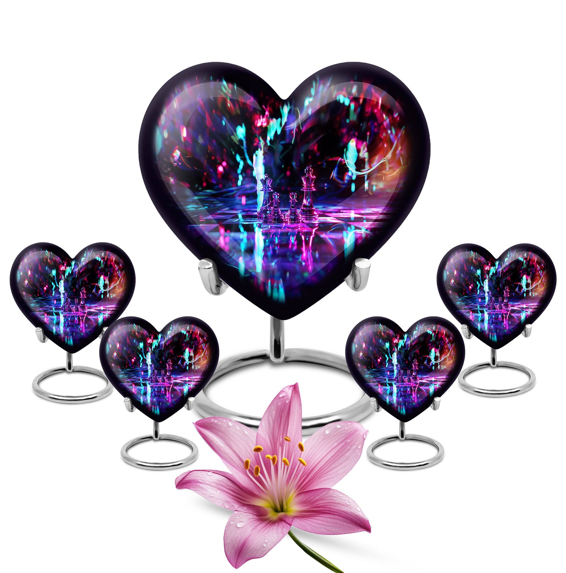 Chess Heart Memorial urn