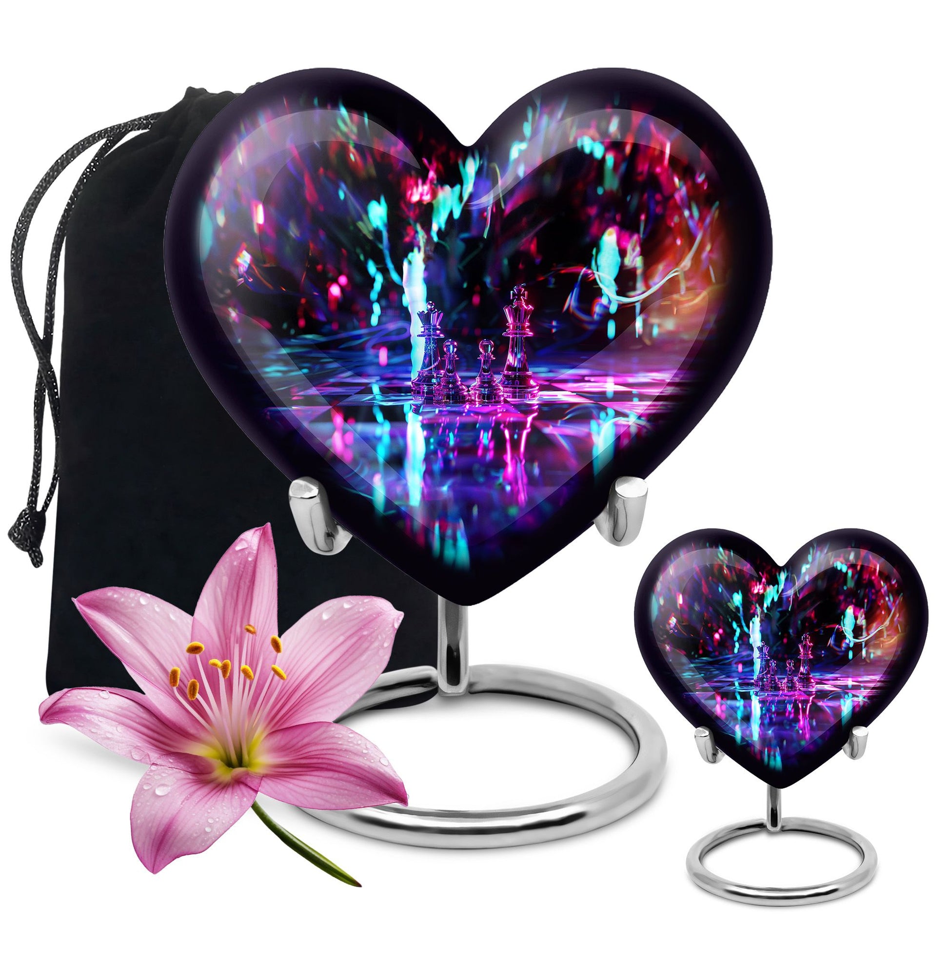 Chess Heart Memorial urn