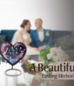 10-inch heart-shaped aluminium chess urn, 200 cubic inches capacity, ideal for memorial ashes