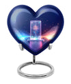heart designed zodiac urn