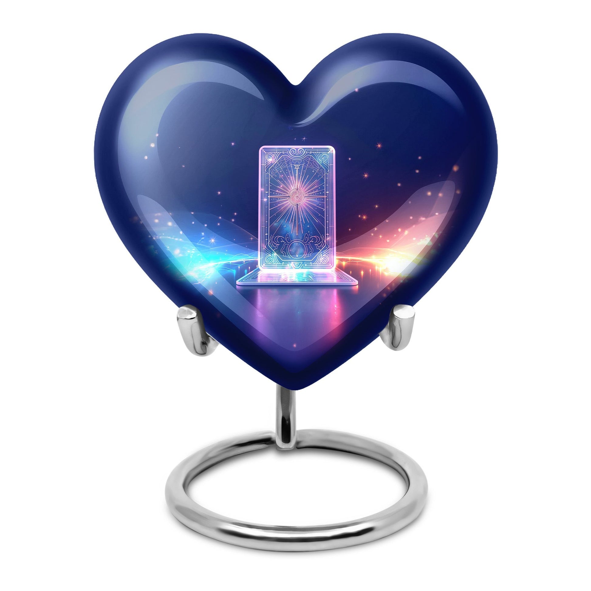 heart designed zodiac urn