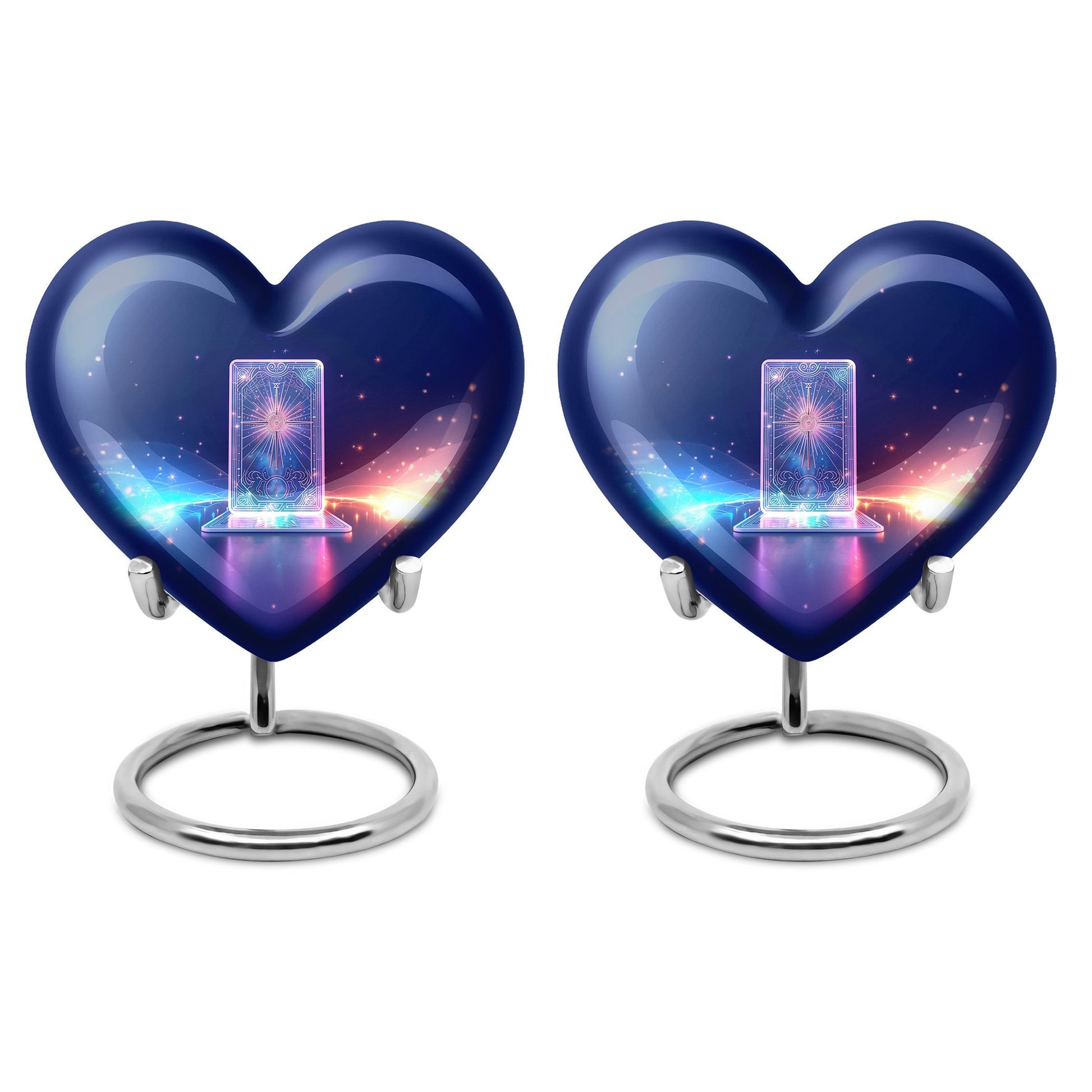 heart designed zodiac urn