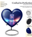heart designed zodiac urn