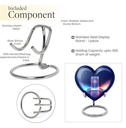 heart designed zodiac urn