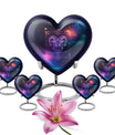 heart design zodiac urn