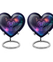heart design zodiac urn