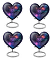 heart design zodiac urn