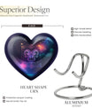 heart design zodiac urn