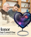 heart design zodiac urn