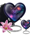 heart design zodiac urn