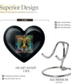 10-inch zodiac heart-shaped urn, ideal for cremation ashes with engraving option