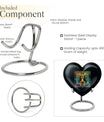 10-inch zodiac heart-shaped urn, ideal for cremation ashes with engraving option