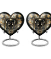 zodiac and heart design large burial urn