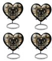zodiac and heart design large burial urn
