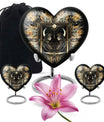 zodiac and heart design large burial urn