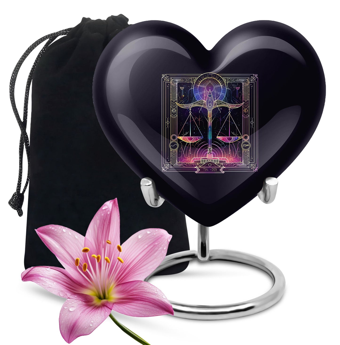  zodiac urn for cremation ashes, personalize with engraving