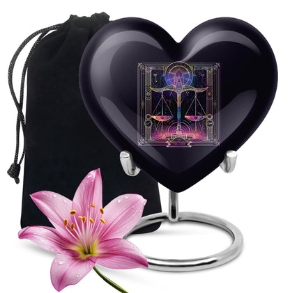  zodiac urn for cremation ashes, personalize with engraving