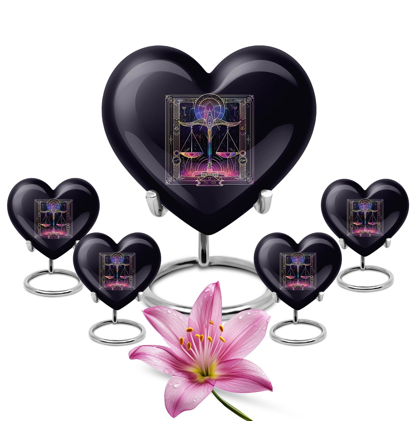  zodiac urn for cremation ashes, personalize with engraving