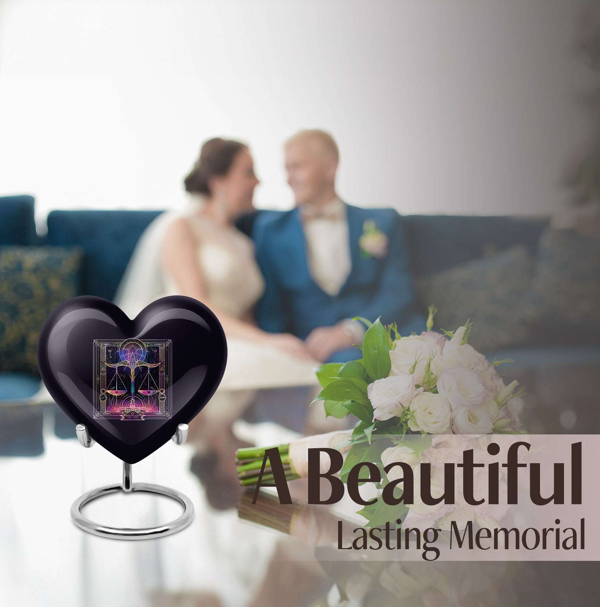  zodiac urn for cremation ashes, personalize with engraving