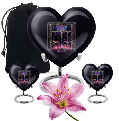  zodiac urn for cremation ashes, personalize with engraving