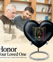 heart-shaped zodiac urn