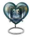 10-inch abstract themed heart-shaped zodiac urn 