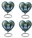 10-inch abstract themed heart-shaped zodiac urn 