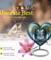10-inch abstract themed heart-shaped zodiac urn 