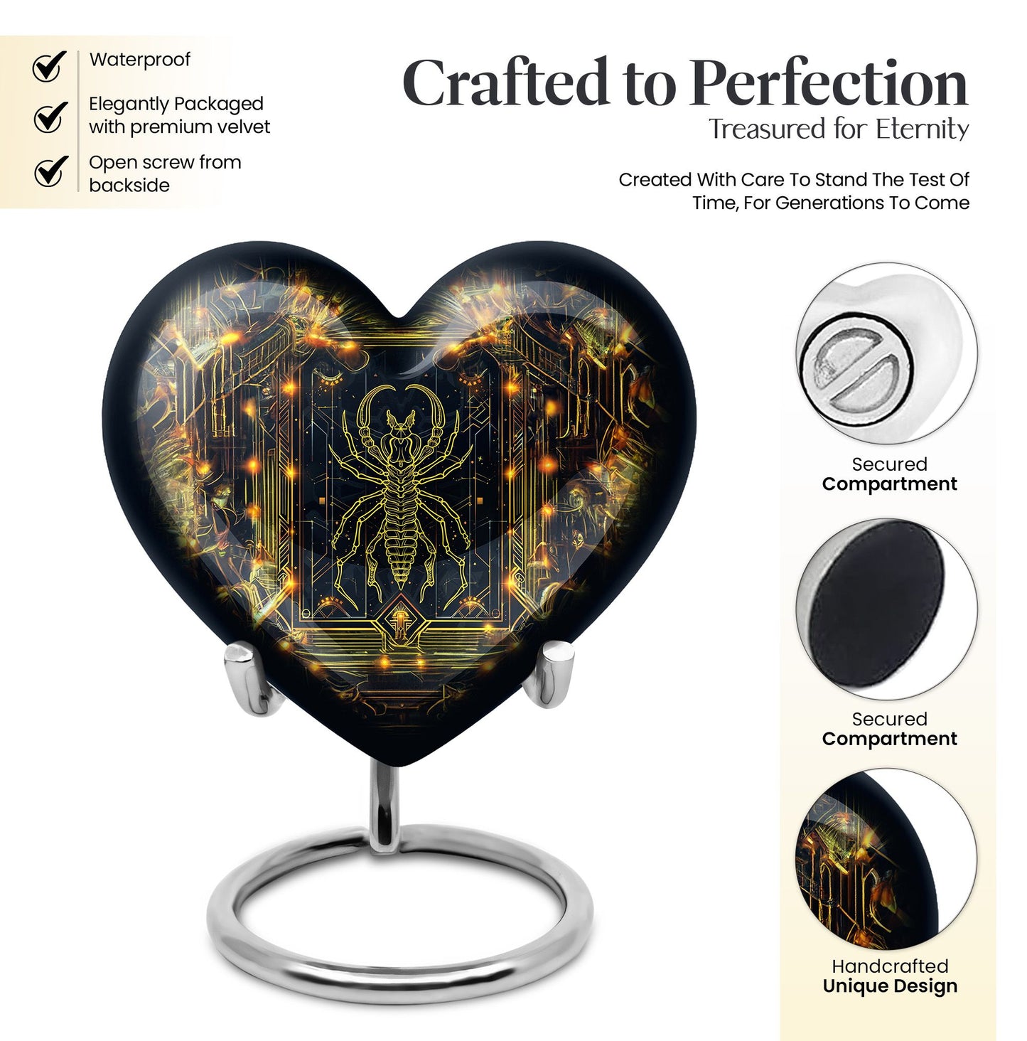  zodiac urn for cremation ashes,