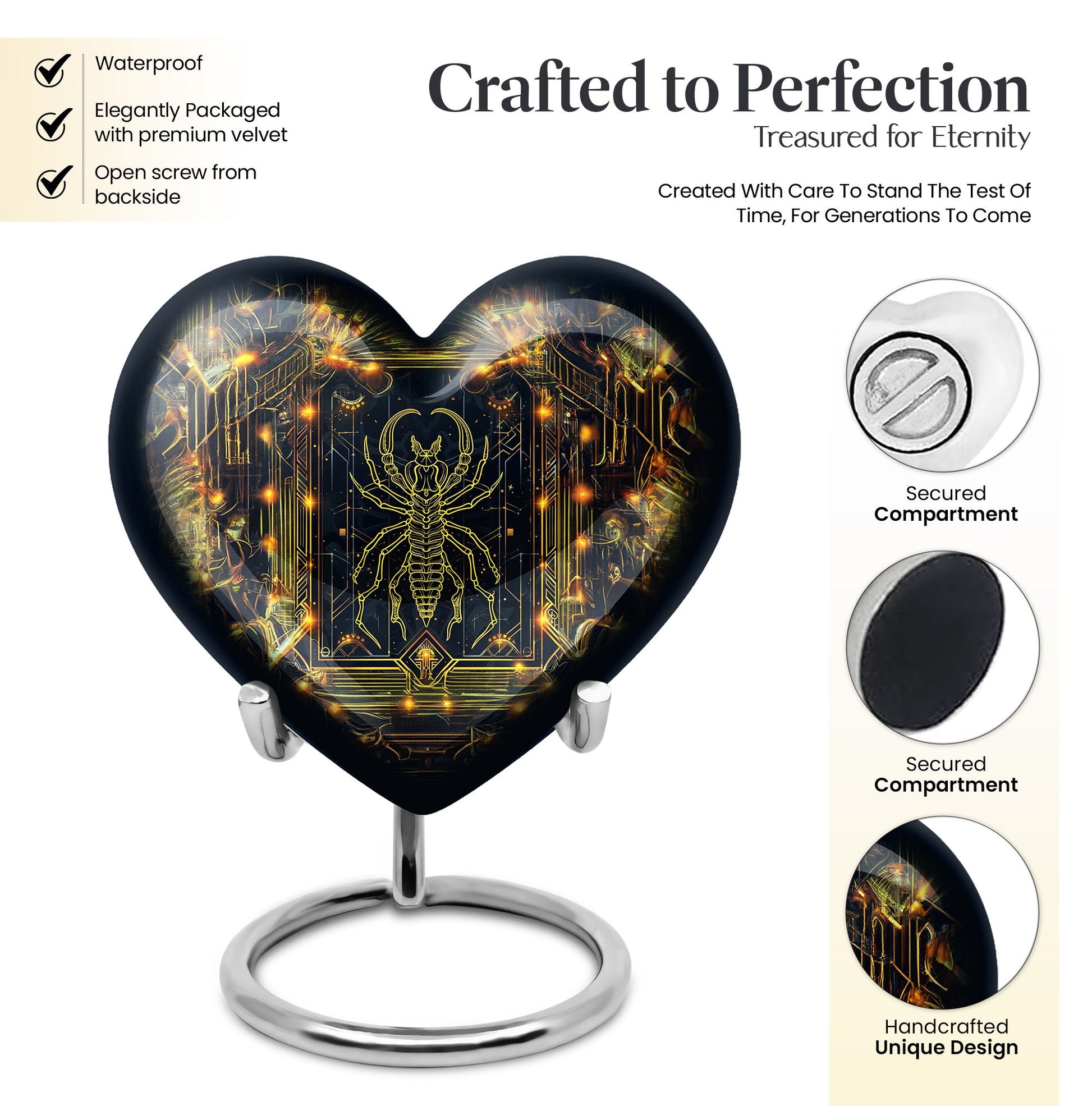  zodiac urn for cremation ashes,