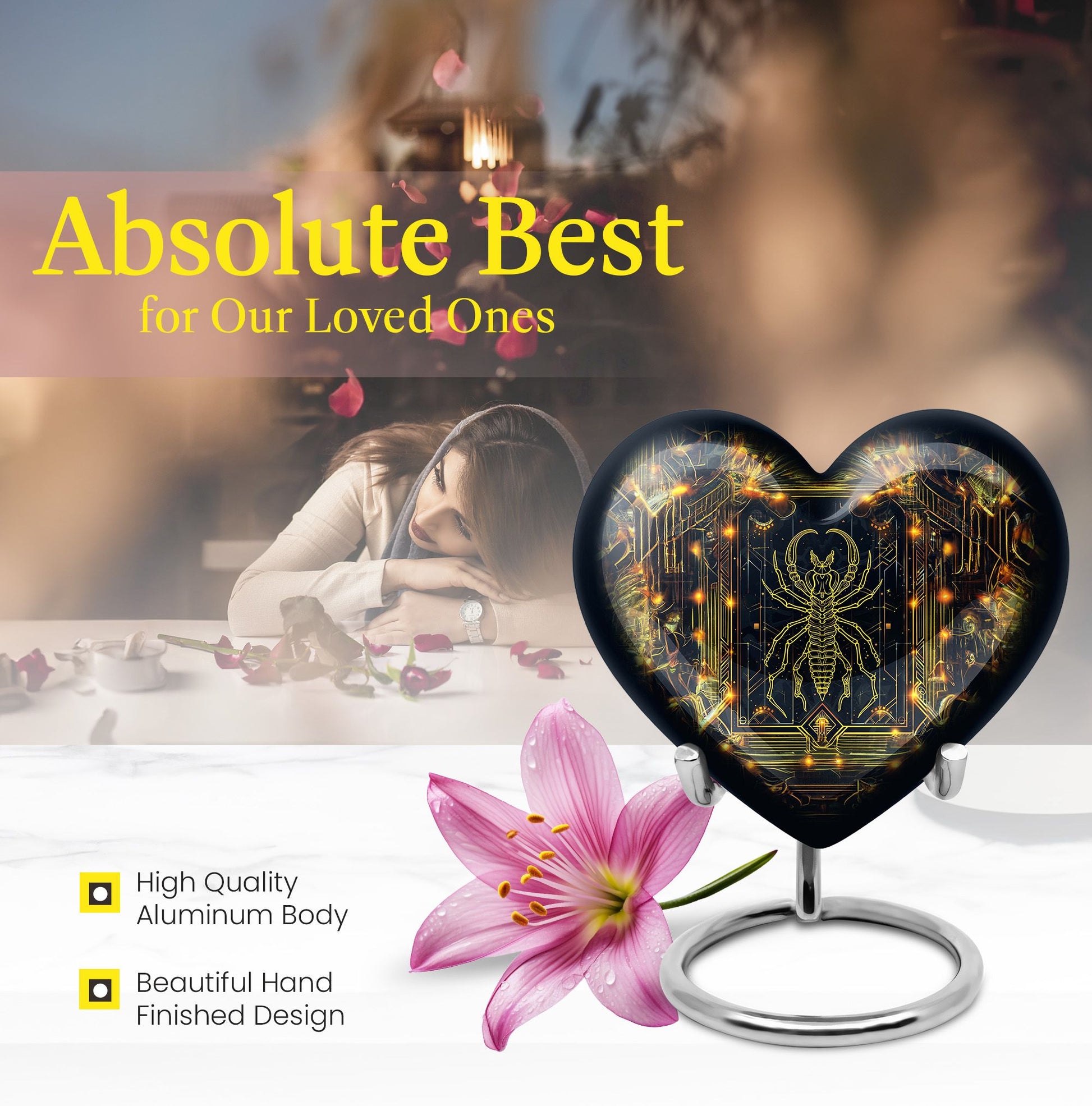  zodiac urn for cremation ashes,