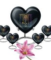 10-inch abstract heart design zodiac urn for cremation 
