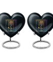 10-inch abstract heart design zodiac urn for cremation 