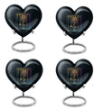 10-inch abstract heart design zodiac urn for cremation 