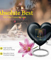 10-inch abstract heart design zodiac urn for cremation 
